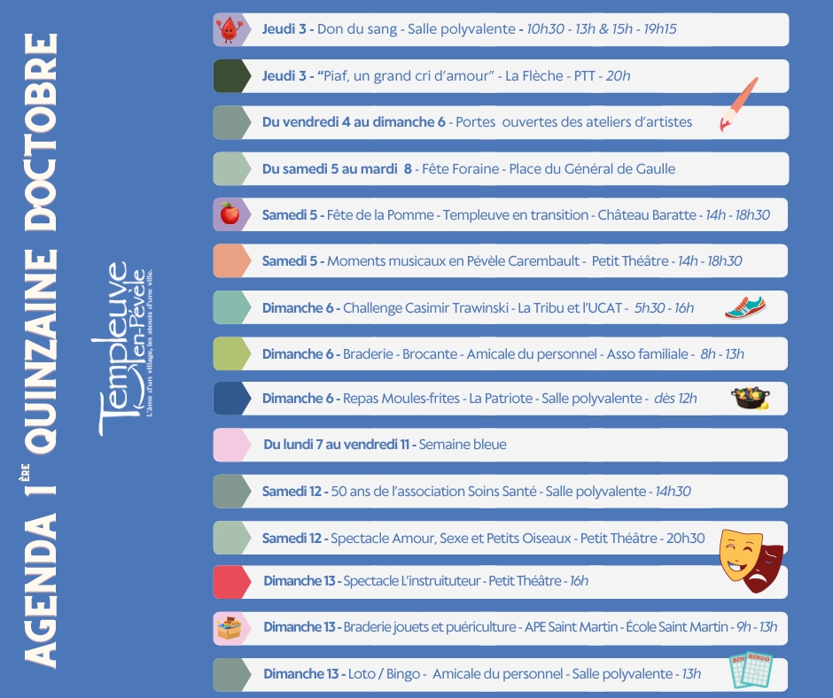 Agenda Octobre